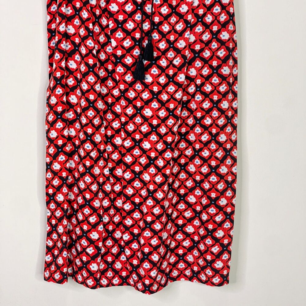 LOFT Amaryllis Tassel Floral Shirt Dress Women's Size Small - Picture 6 of 9